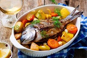 roasted fish for the Mediterranean diet
