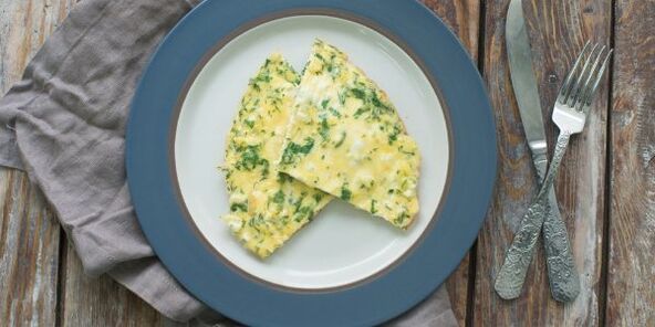 omelet with vegetables for the ducan diet